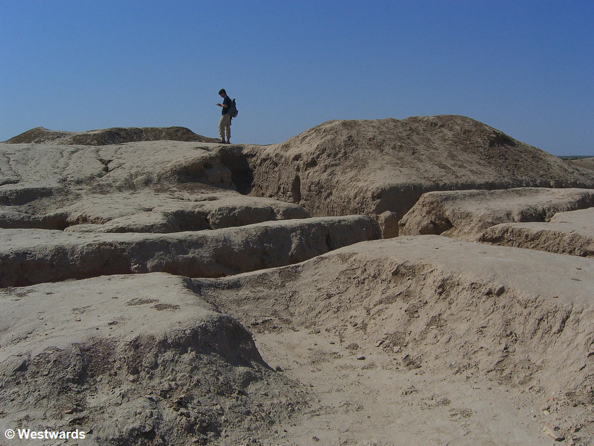 The Achaemenid town of Erk Kala in ancient Merv, Turkmenistan