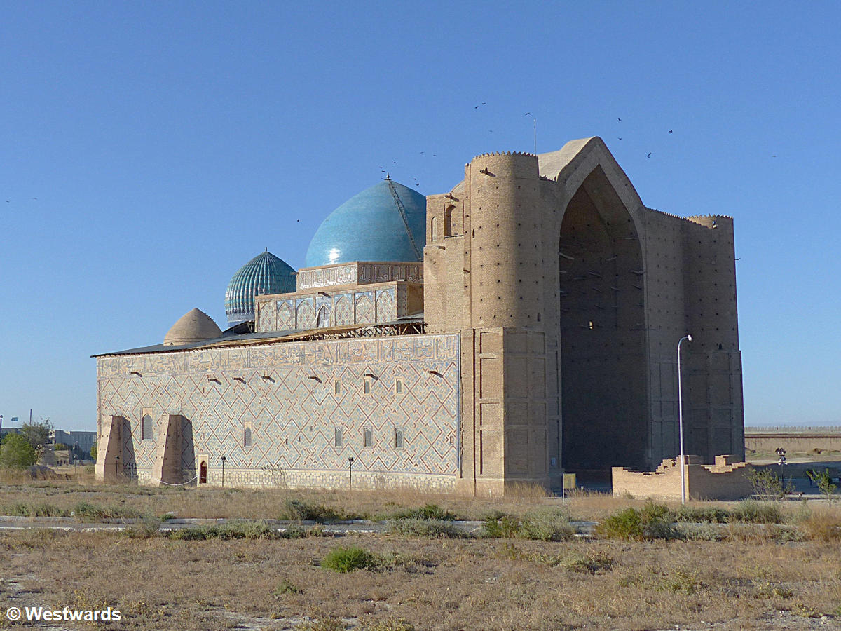 the Mausoleum of Ahmed Yassawi in Turkestan