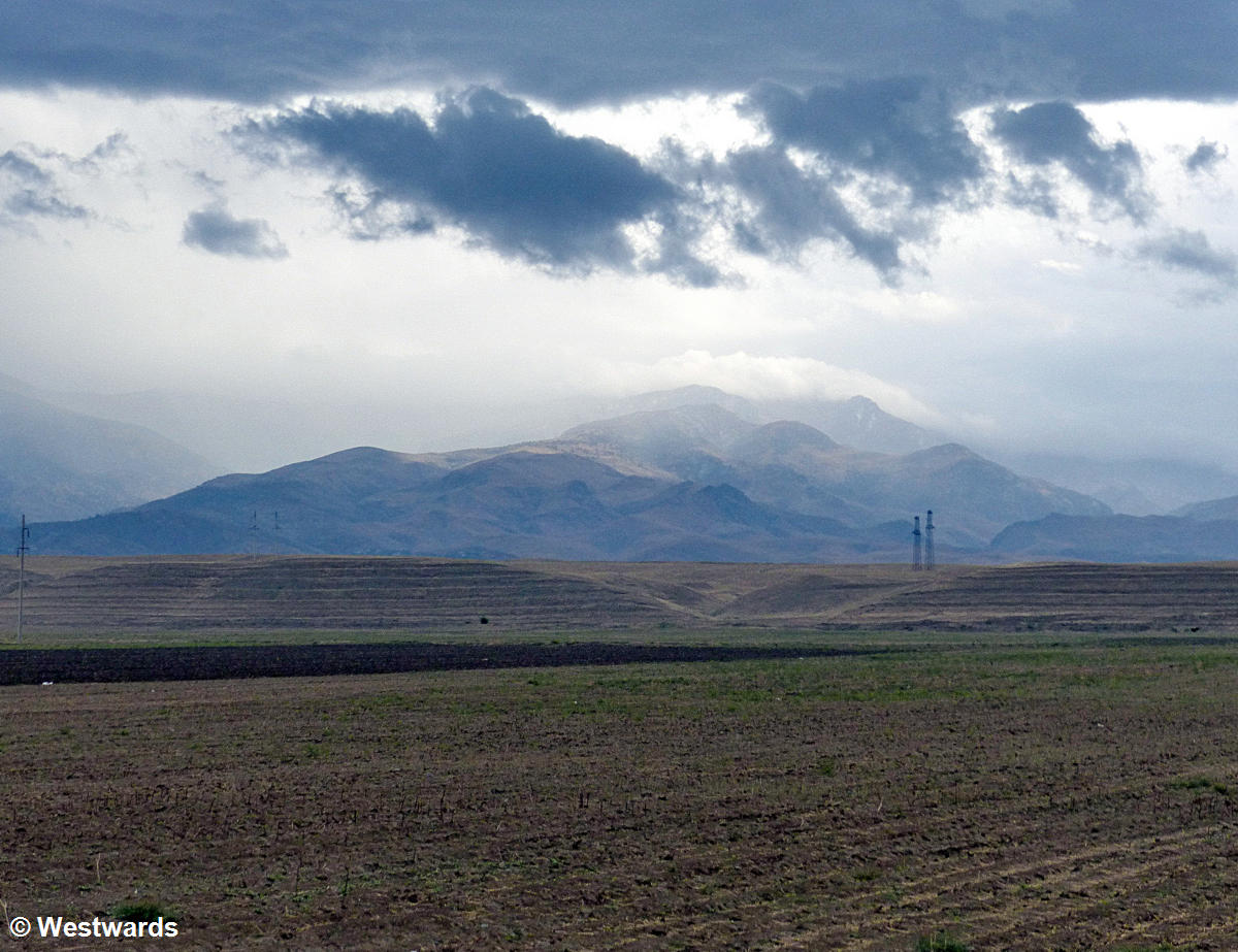 The surrounding Tajik countryside is lonely and mountainous