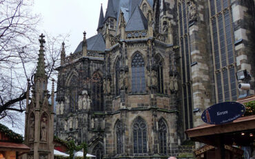 Gothic Aachen cathedral from the outside