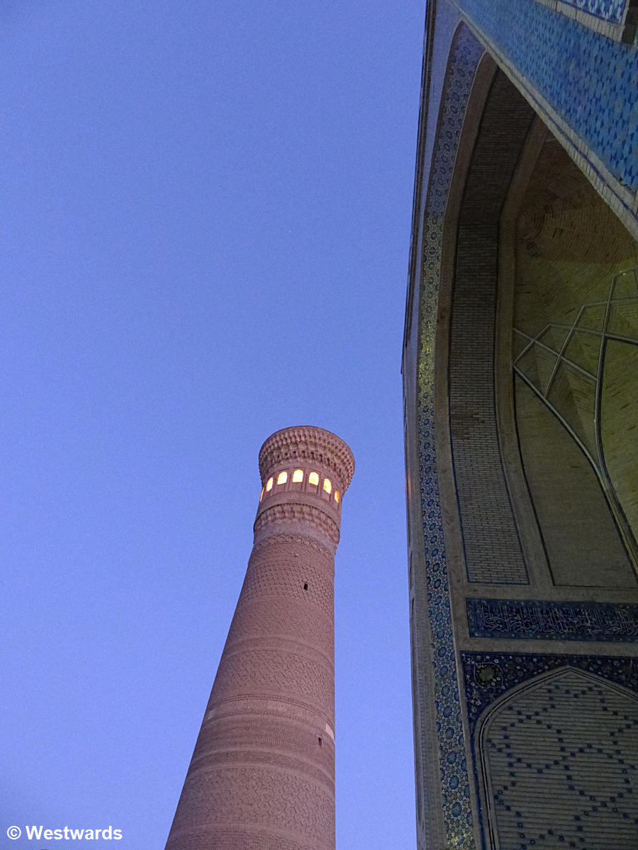 The Kalon Minaret, another one of the top highlights in Bukhara