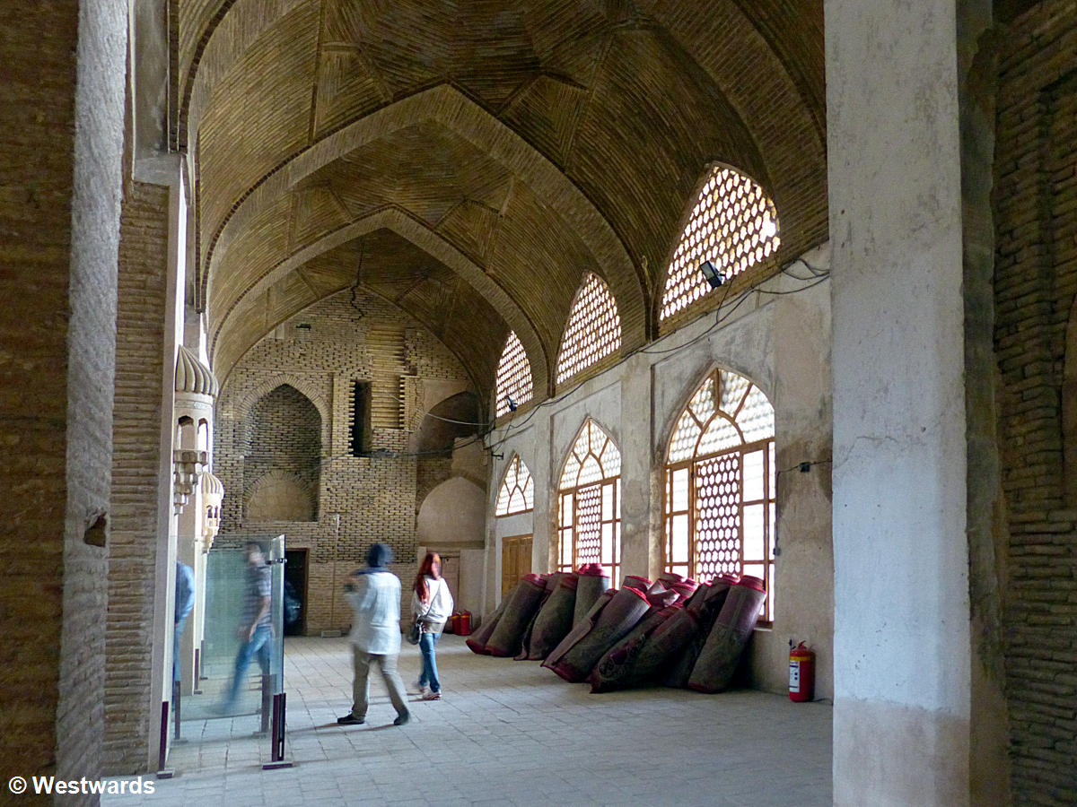 inside the Great Mosque of Isfahan