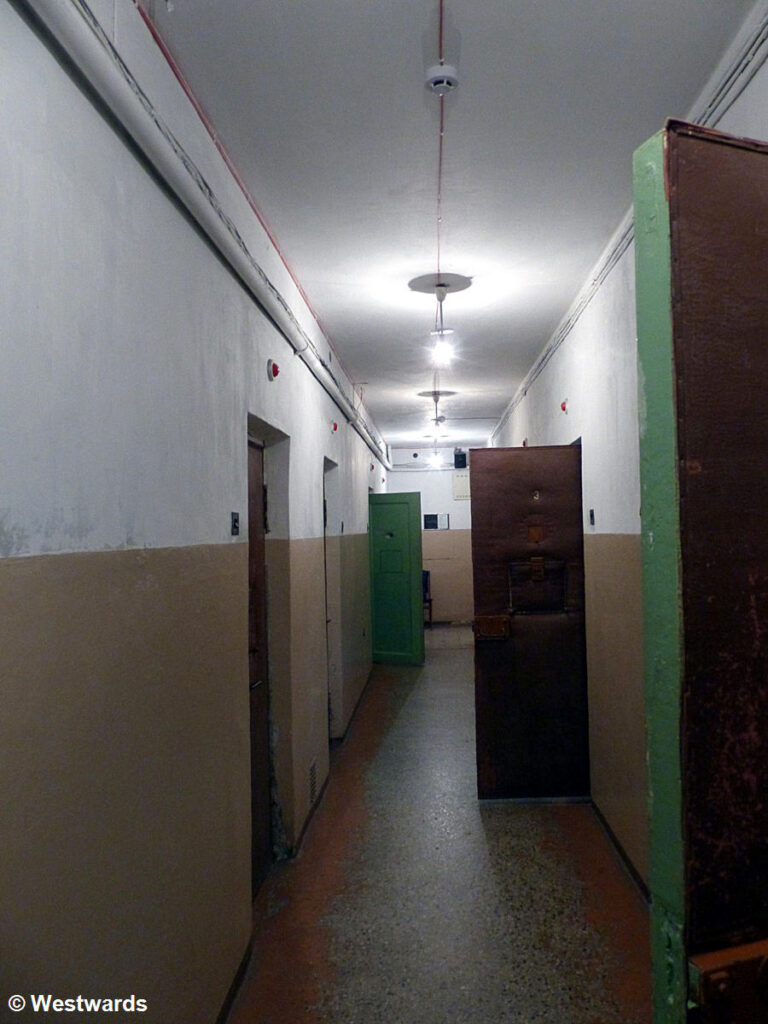 corridor with thick doors
