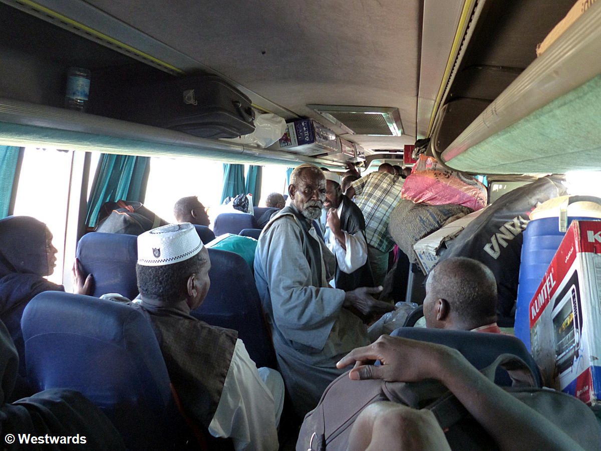 The bus going to Sudan, from Abu Simbel to Wadi Halfa Bus