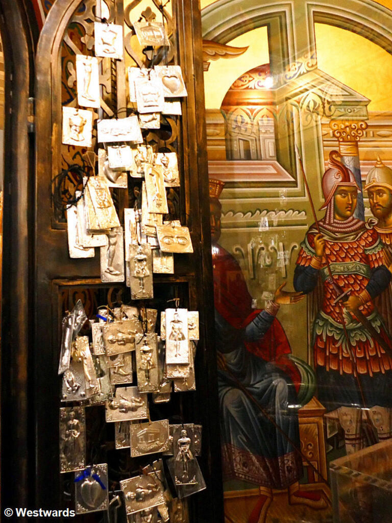 votive offerings in the church of Agios Dimitrios, Thessaloniki 