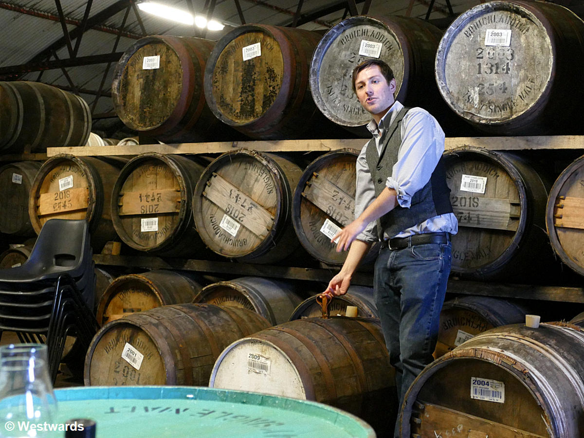 Inside Bruichladdich Distillery: Warehouse Whisky Tasting on Islay 