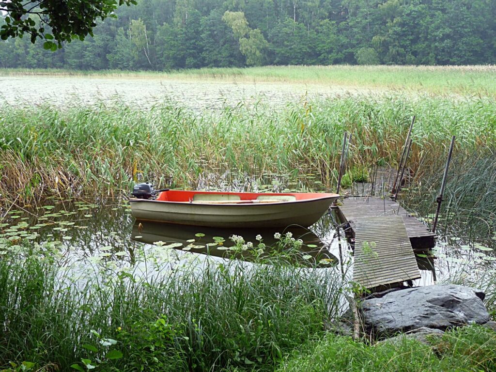 Boat at a lake