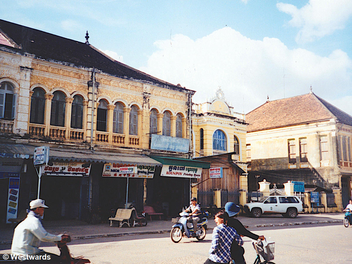 Street scene in Battambang, Cambodia, 2001