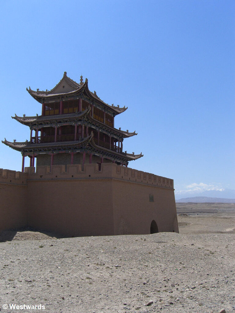 Entrance to the desert and the ancient silk road: Jiayuguan Fortress