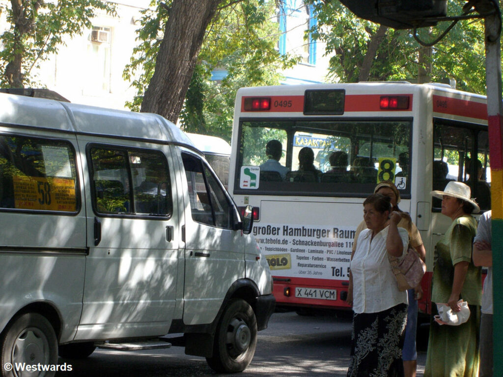 Former German city bus in Shymkent