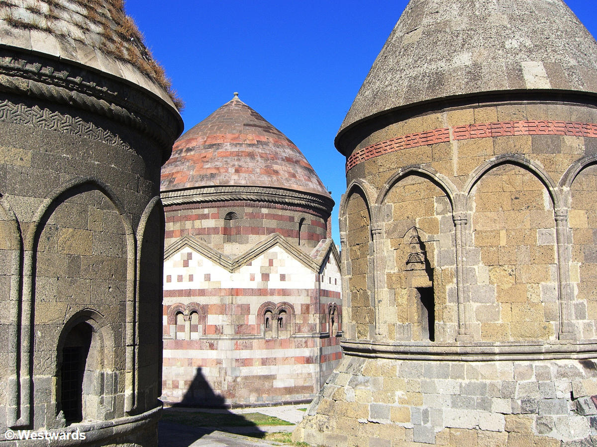 Round mausoleums in Erzurum, Anatolia