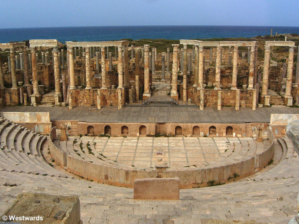 Leptis Magna has one of the most stunning Roman Theatres we have seen