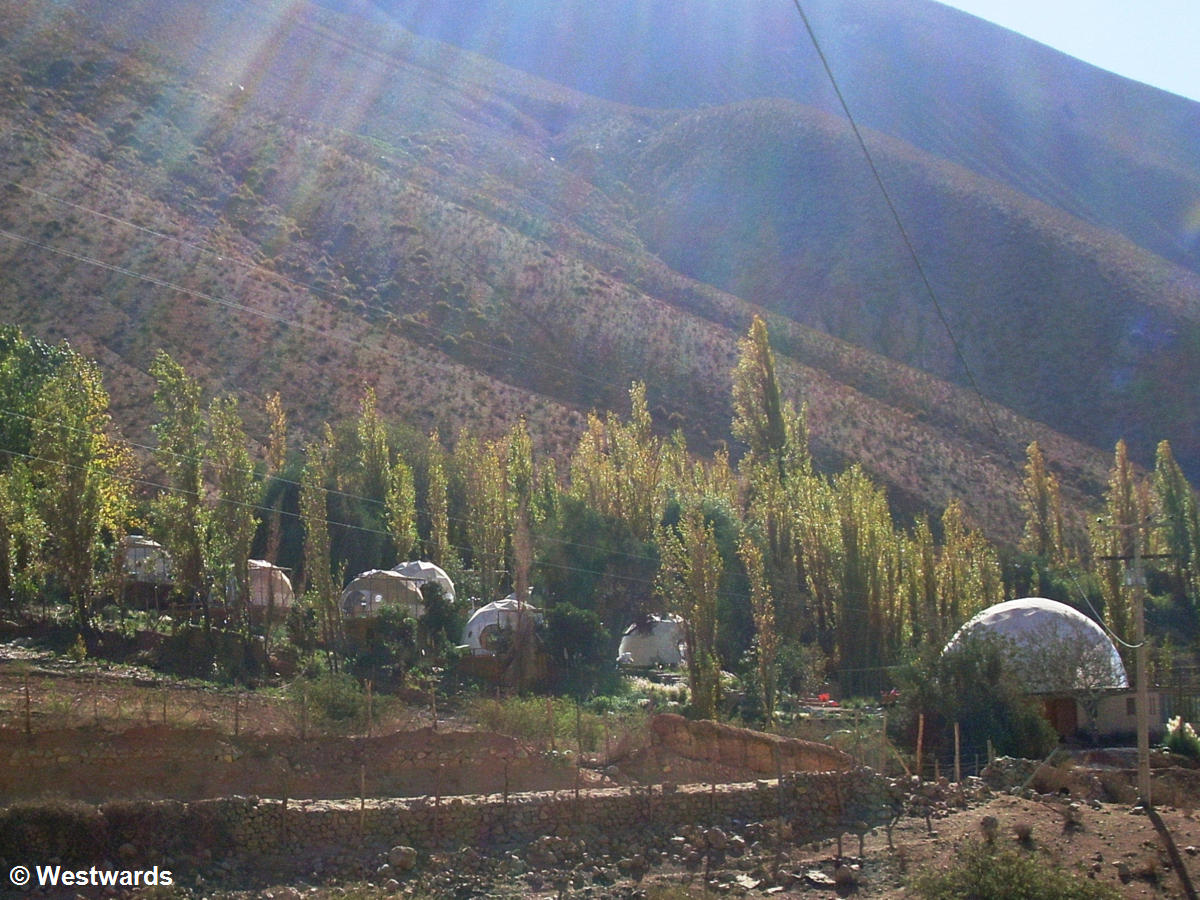 Astro Lodge dome tents in Elqui Valley