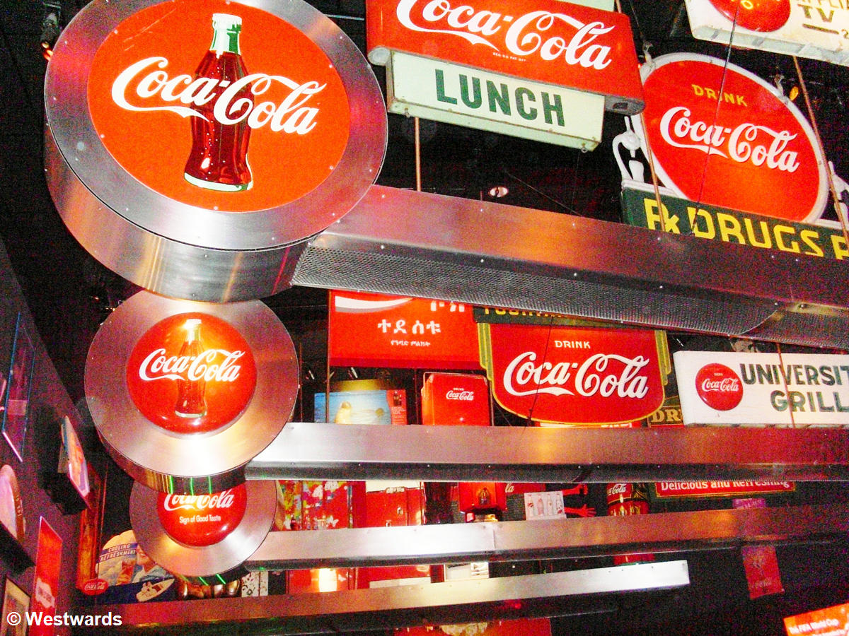 Coca Cola signs, Atlanta World of Coca Cola