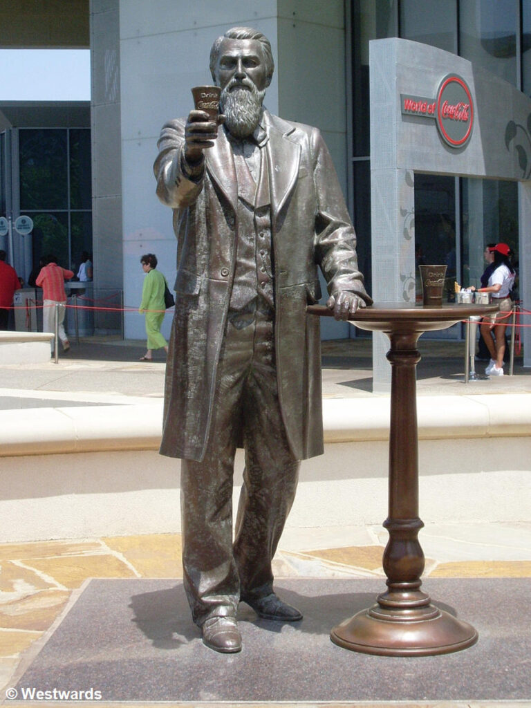 John S. Pemberton statue at Coca Cola World in Atlanta