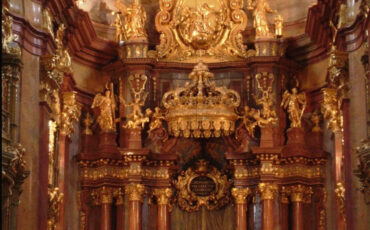 Baroque high altar in the Austrian monastery Stift Melk