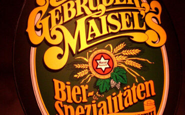 Beer sign in Bayreuth Maisels brewery museum