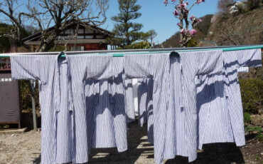 Yukatas on the washing line