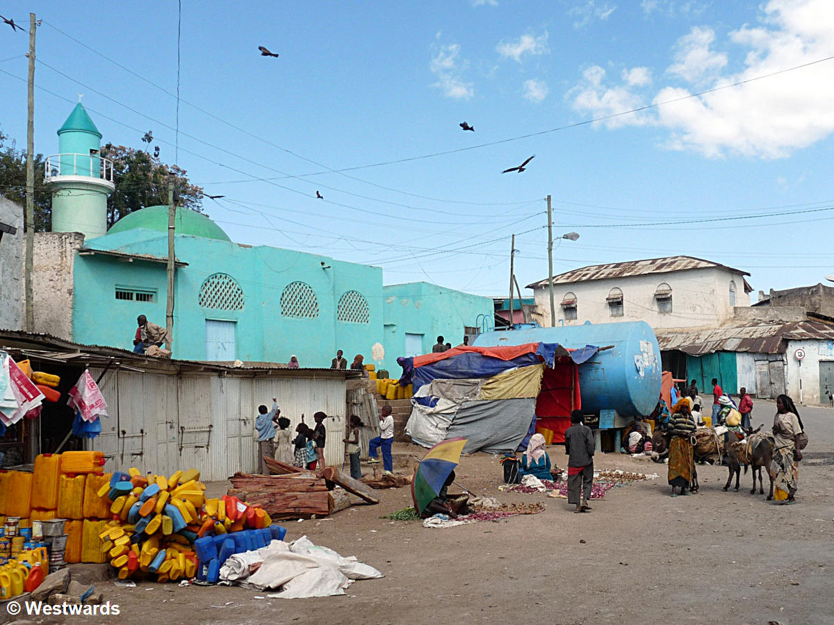 Market area in the walled town of Harar