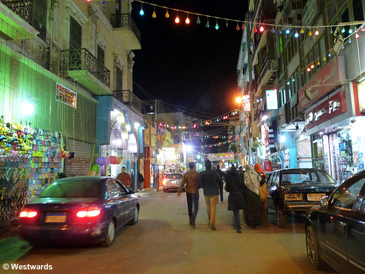 a street in Minya, Middle Egypt