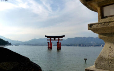Miyajima Torii in the water