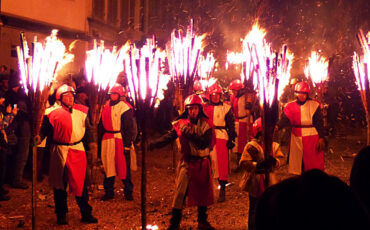 Fire procession ath the Chienbäse in Liestal
