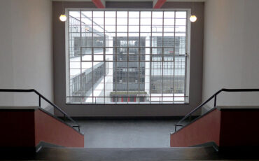 Window in Dessau Bauhaus