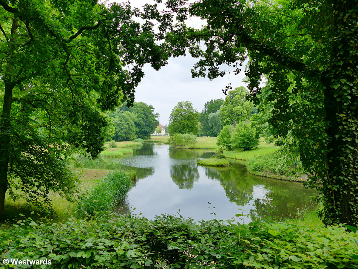 Garden of Branitz Castle in Cottbus