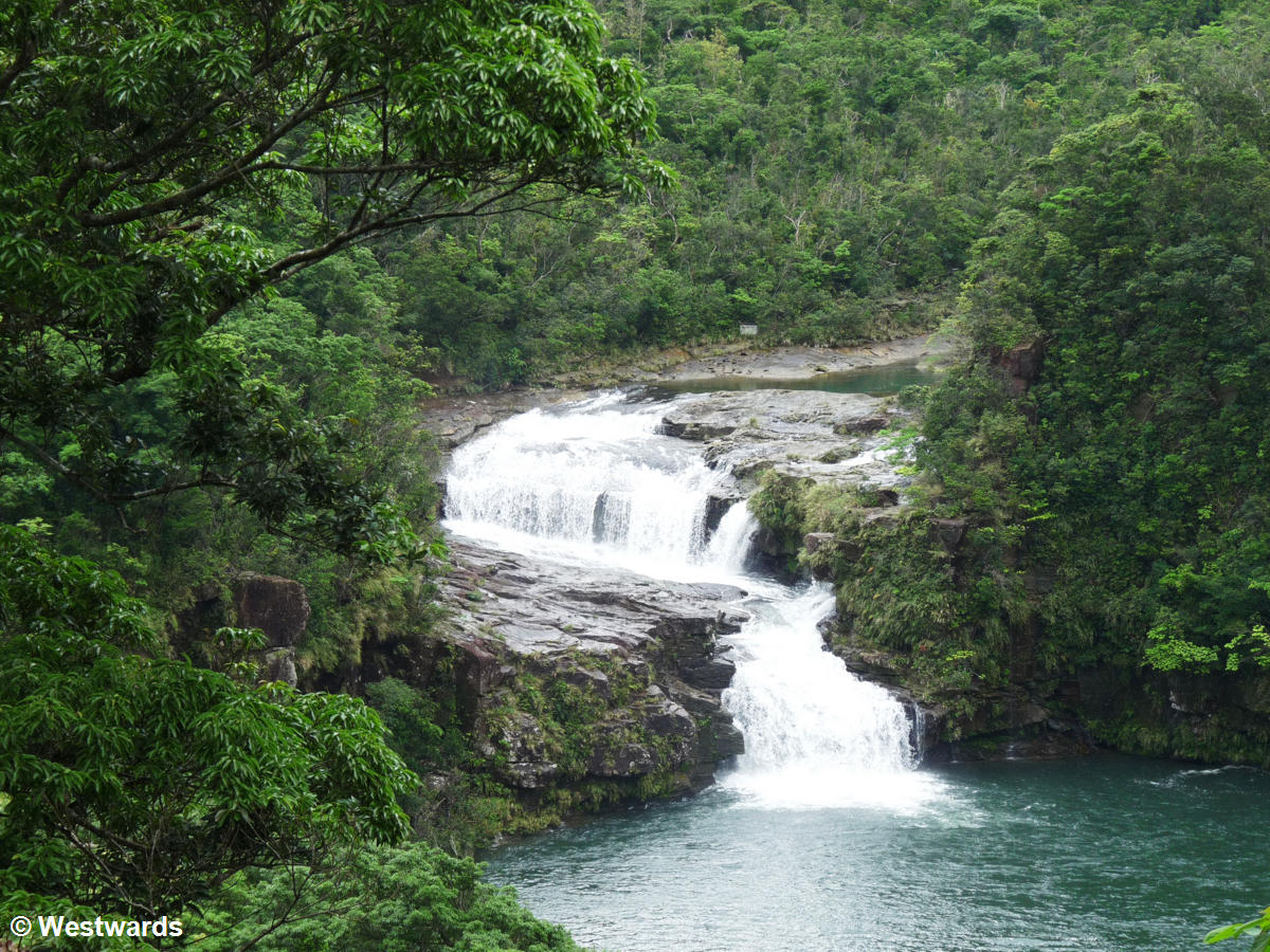 Mariudo waterfall in the jungle of Iriomote Island