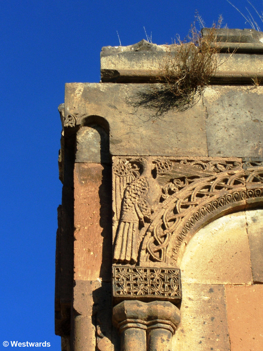 Carved stone detail on the Church of St.Gregory