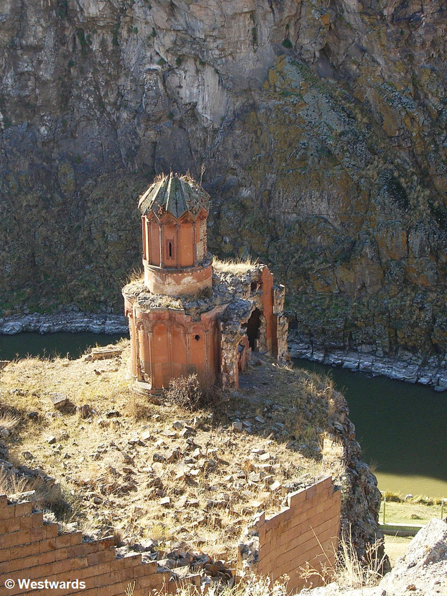 The Convent of the Virgins church can only be seen from above during a visit to Ani