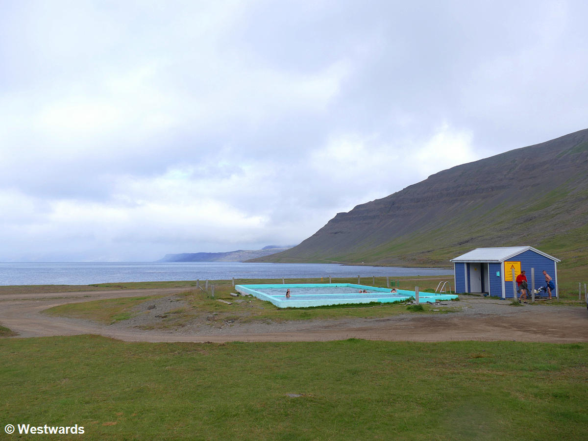 Thermal pool in Reykjarfjardarlaug