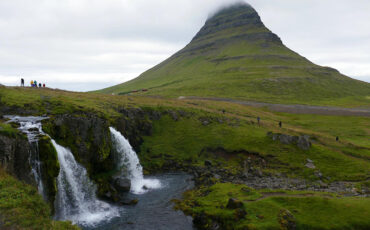 Kirkjufell mountain, one of the top tourist attractions in Iceland