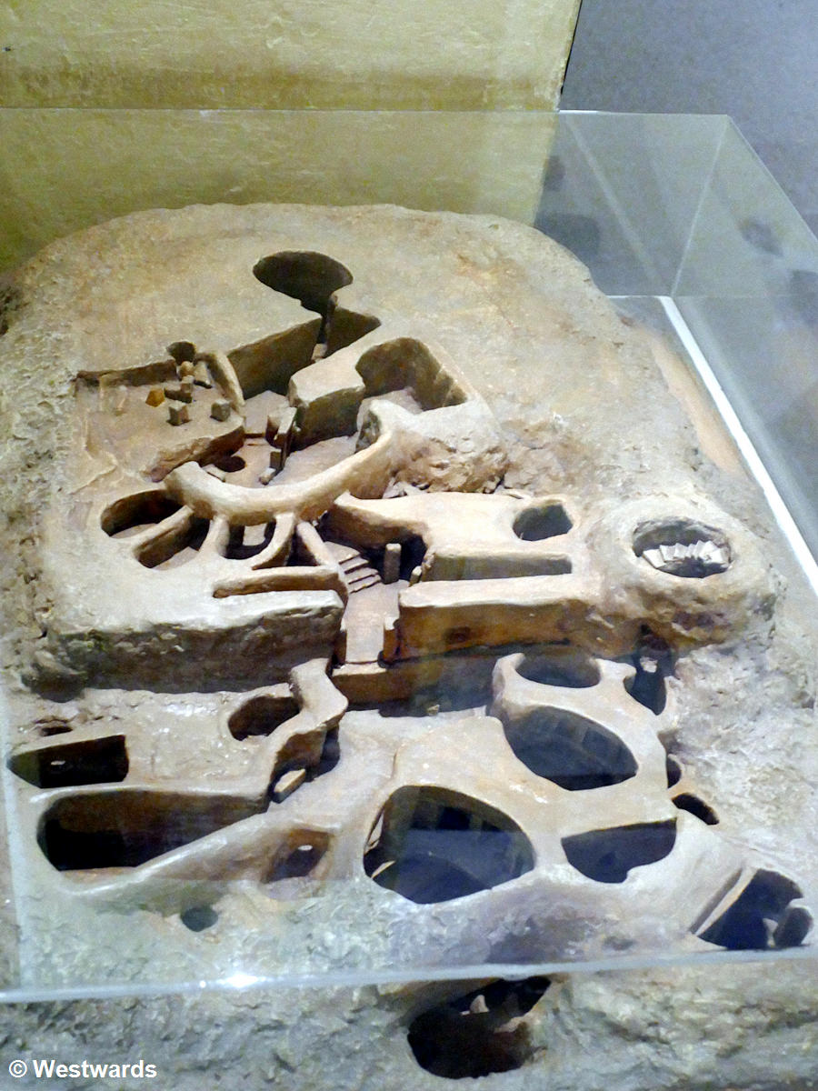 Model of Hal Saflieni Hypogeum in the Archaeological Museum of Malta