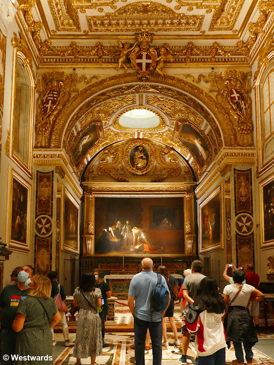 The Caravaggio painting is a highlight in Valletta's St Johns Co-Cathedral
