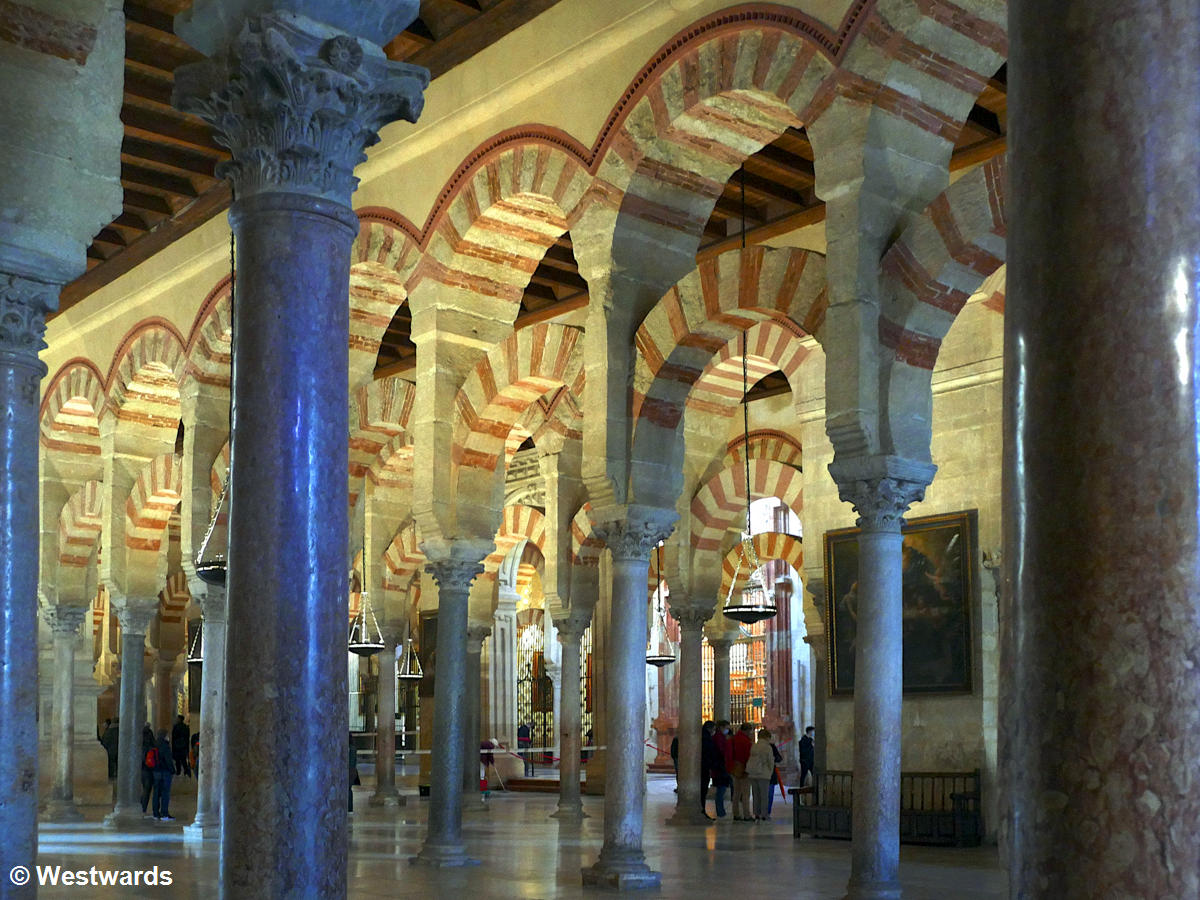 Horseshoe arches in the Great Mosque of Cordoba