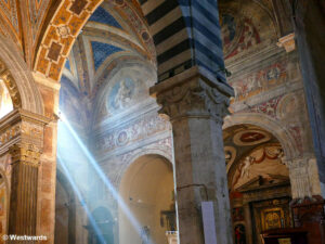 Interior of San Gimignano's Collegiata church