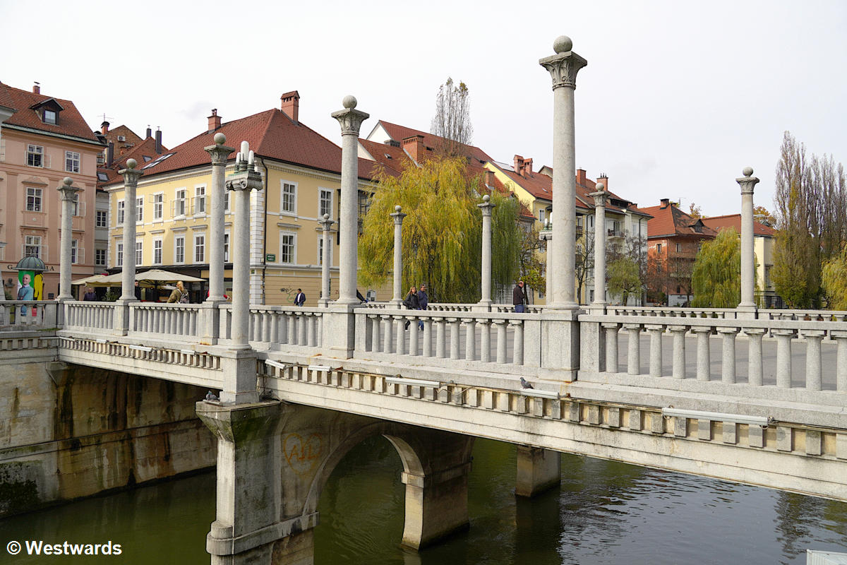 Cobblers' Bridge, an important part of Jože Plečnik’s architecture in Ljubljana