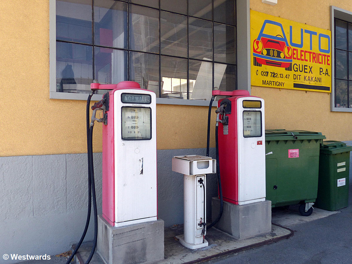 A filling station in Martigny