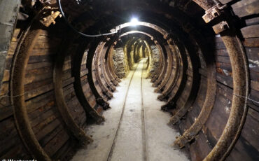 Tunnel in the Idrija mecury mines, Slovenia