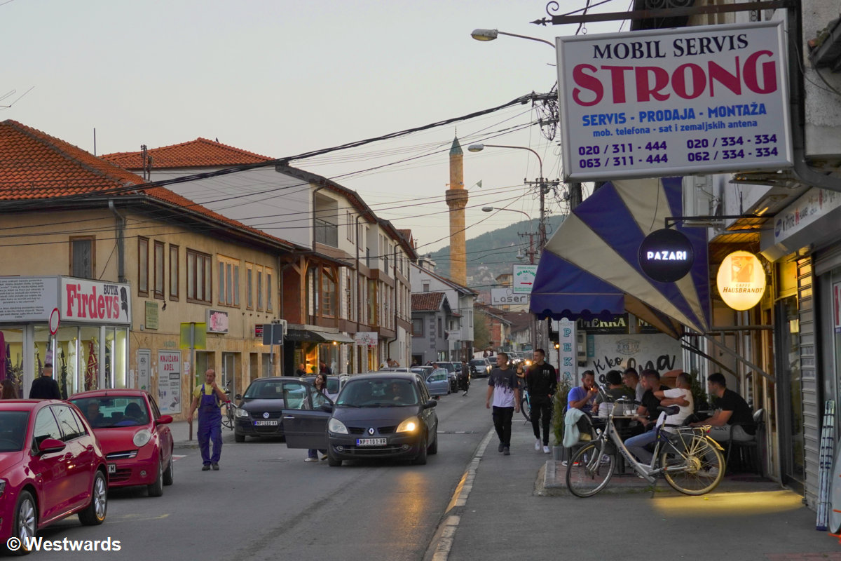 Street in Novi Pazar, Serbia
