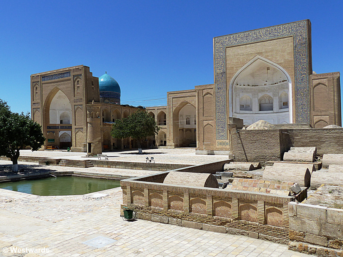 Mosques and graves of the Chor Bakr complex in Bukhara
