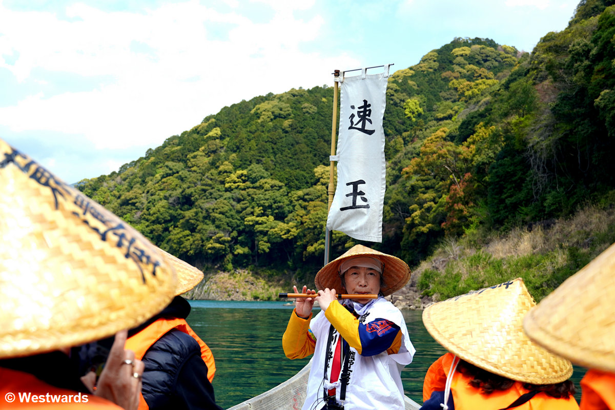 A River boat as part of the traditional Kumano Kodo pilgrimage, a 2023 highlight!