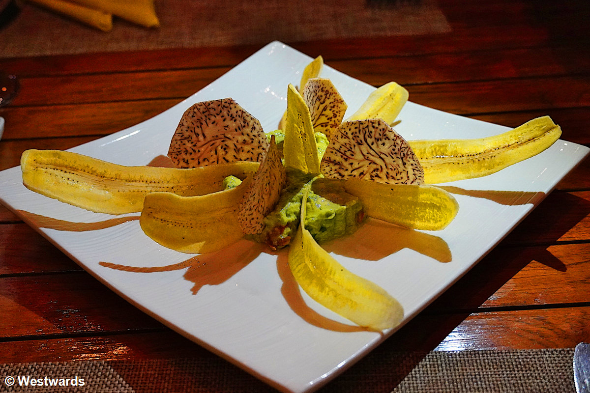 Vegetarian dish in the Heaven Restaurant in Kigali, Rwanda