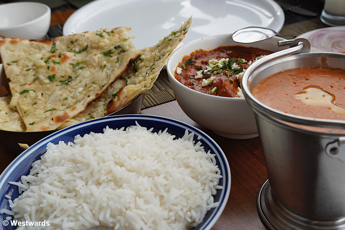 Indian restaurants are always a heaven for vegetarians! This one is Indian Curries in Kigali, Rwanda.