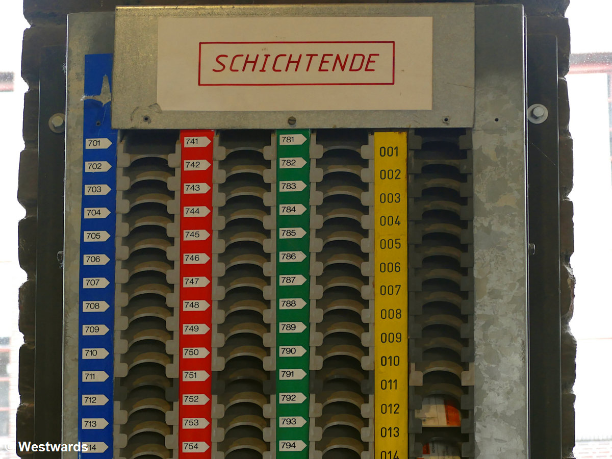 Industrial time stamping station at Kokerei Hansa in Dortmund
