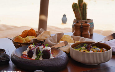 Fantastic vegetarian food at Banyan Tree Resort in Ashar Valley, Al Ula