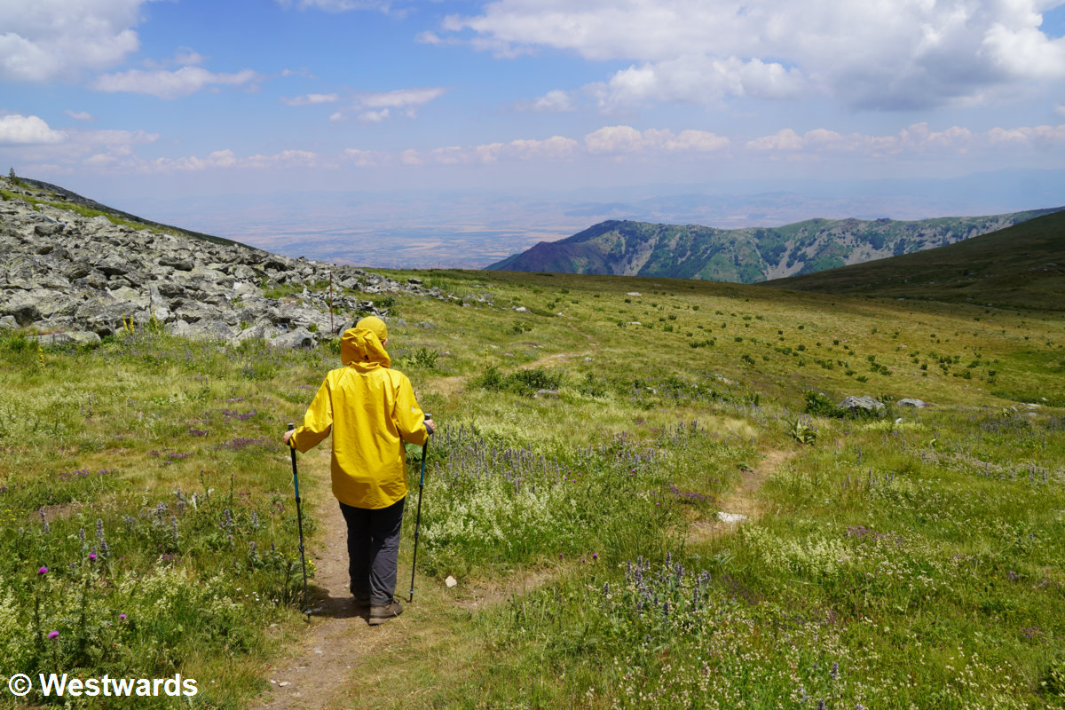 Natascha on a day hike in the Pelister National Park