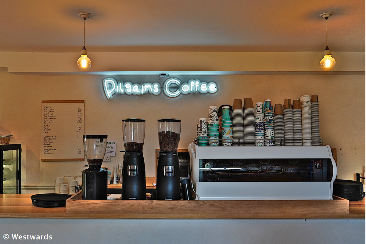 Good coffee - in the Pilgrims Coffee shop on the Holy Island