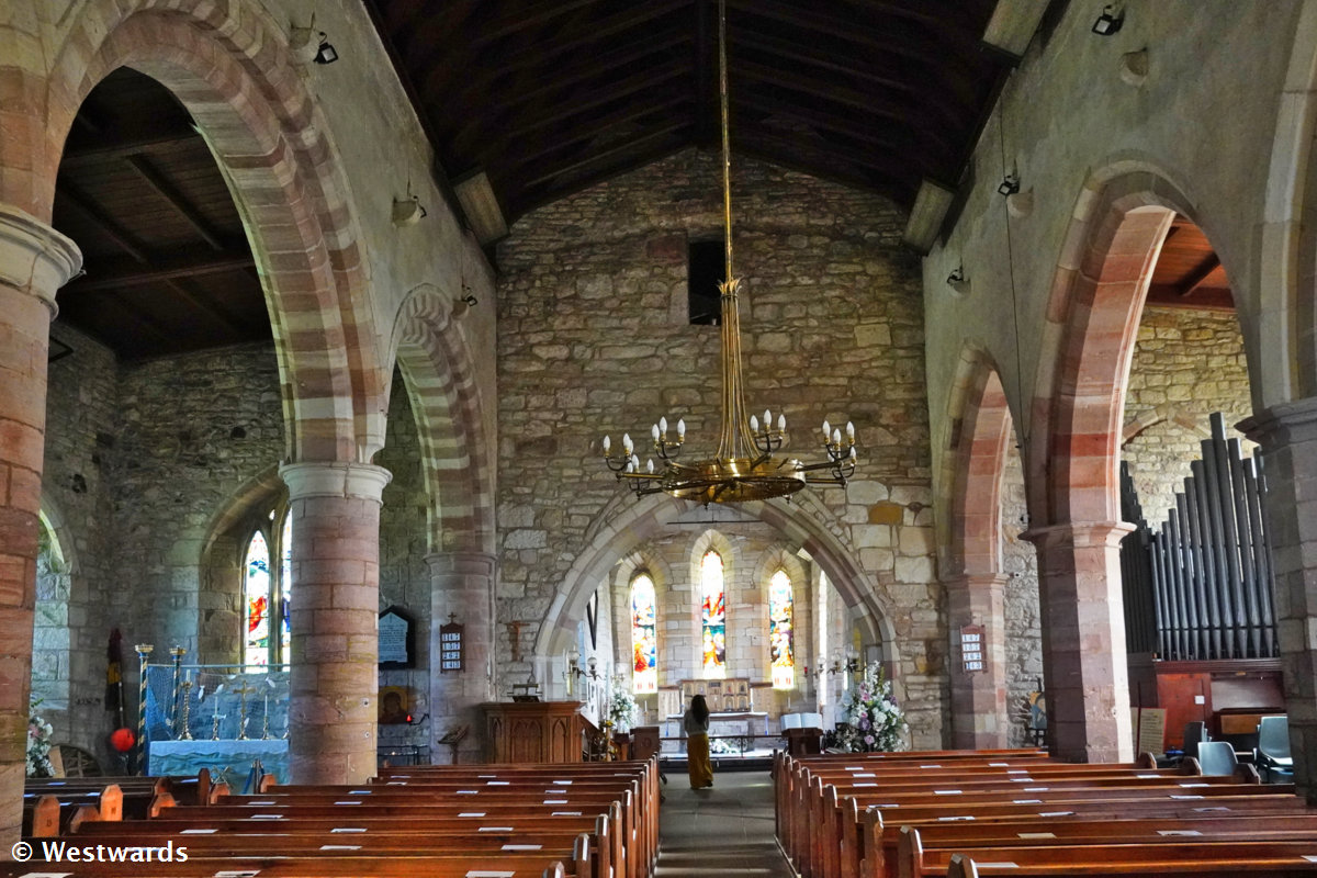 In the parish church, St Mary the Virgin, on Lindisfarne Holy Island